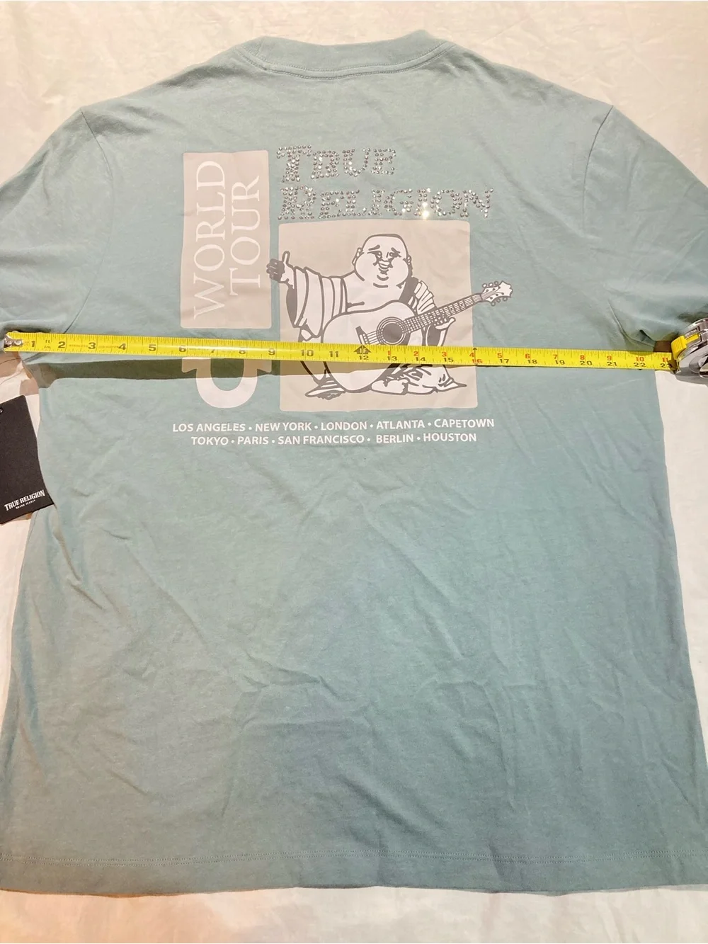 True Religion Crystal Poster Buddha T-shirt, Men’s size medium, NWT!